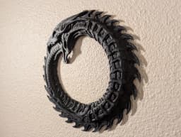 Dark Dragon Ouroboros - Wall Sculpture 3d model