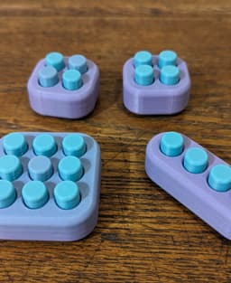 These were fun to print....once I realized I had somehow flipped one of the cases upside down. (Can't put in the tpu gasket that way, lol)
Used @SliceWorx3D Aquarius for the cases and the buttons.
@HATCHBOX3D Digital Blue TPU 95A
https://youtube.com/shorts/oOTHZYqV7ug?si=ZDFCgWfSwW28kseB 3d model
