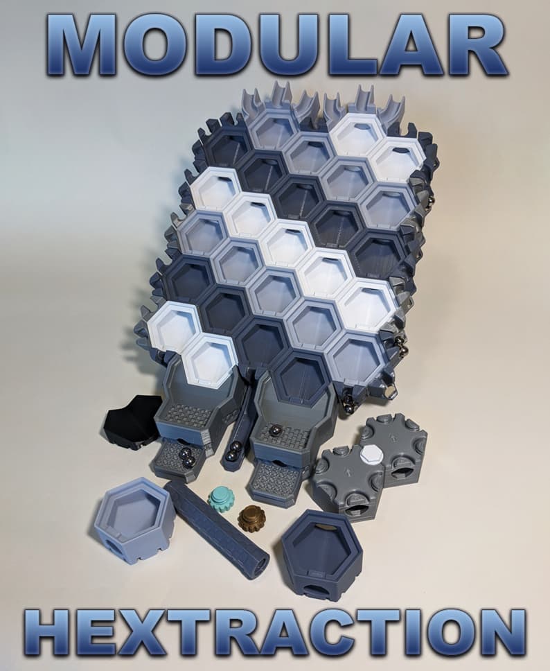 Modular Hextraction Board! 3d model
