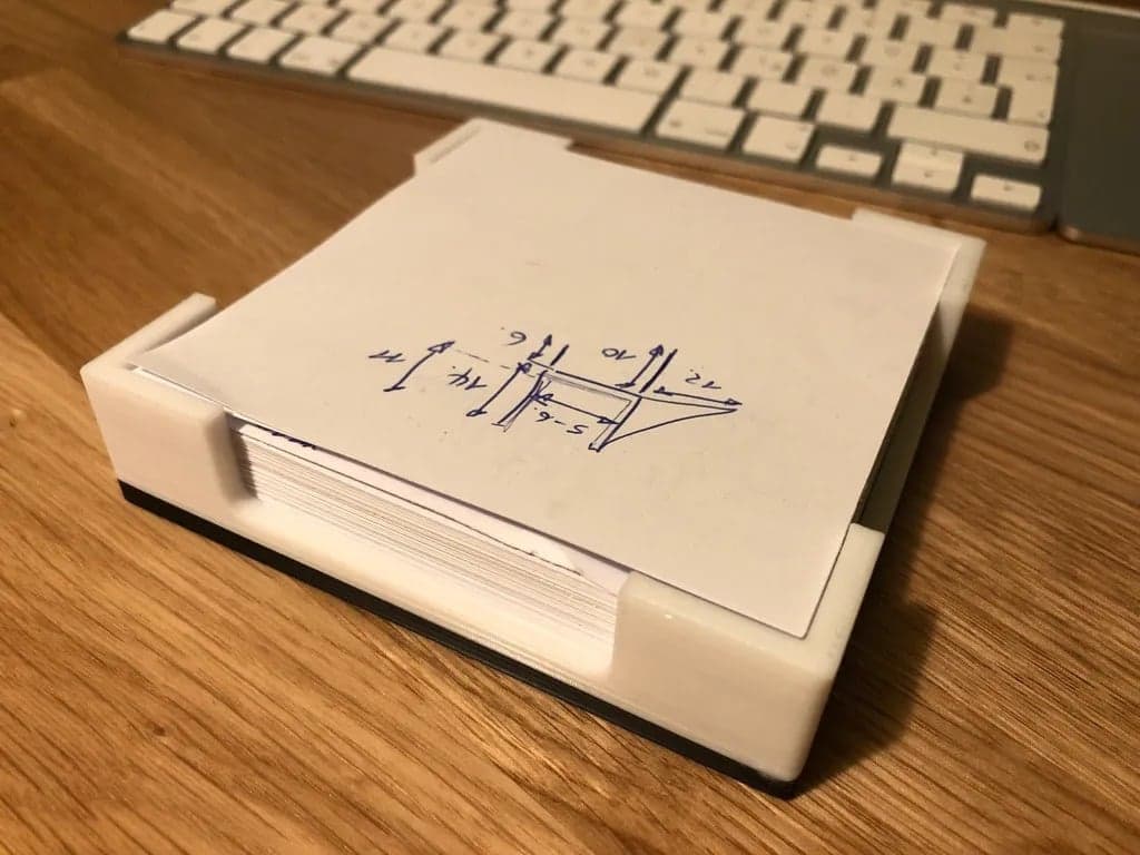 NOTE BLOCK HOLDER / ZETTELBOX - GOOD FOR RECYCLING YOUR OLD NOTES 3d model