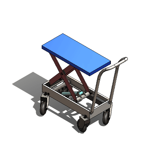 Scissor Lift Trolley 3d model