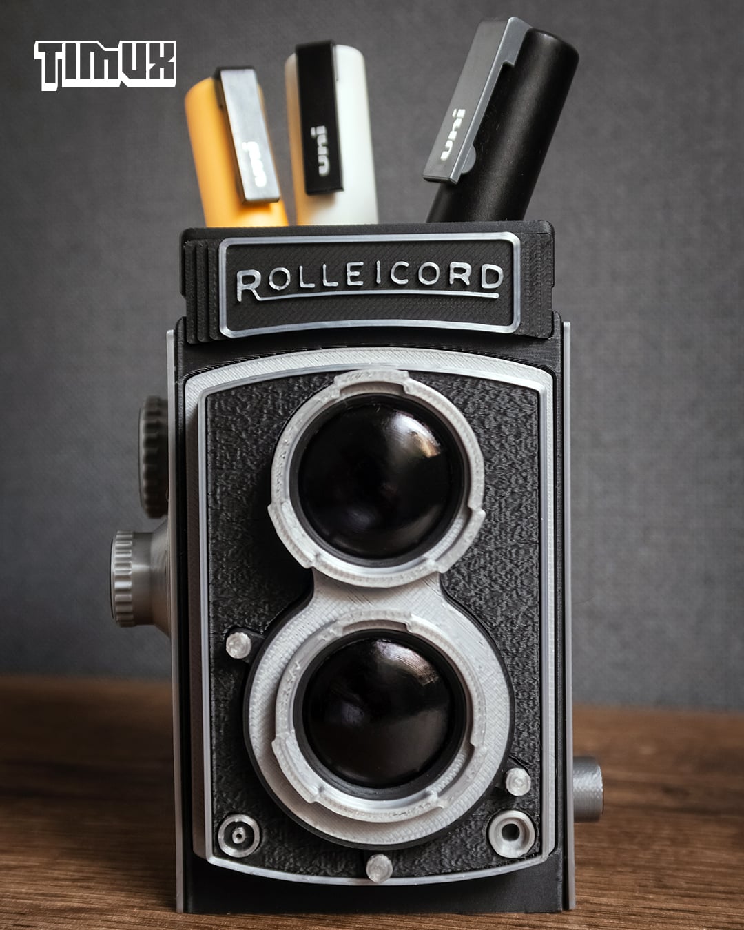 VINTAGE ROLLEICORD CAMERA PEN HOLDER 3d model