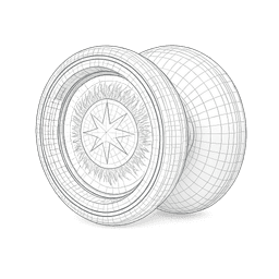 Futuristic Fire Core Yo-Yo 3d model