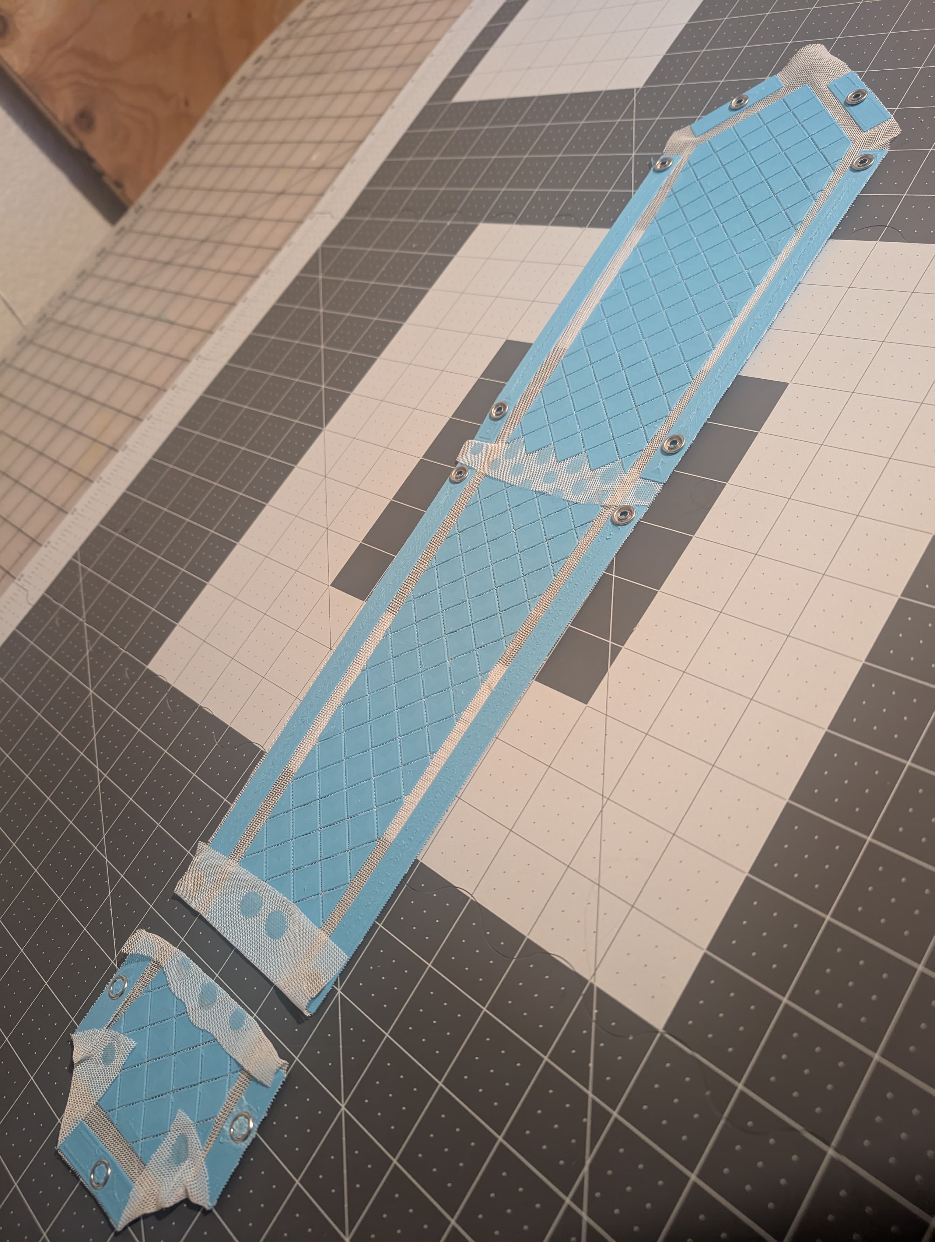 Made the tie and added a knot cover. Still waiting on delivery of the tie to be covered, I'll update soon!