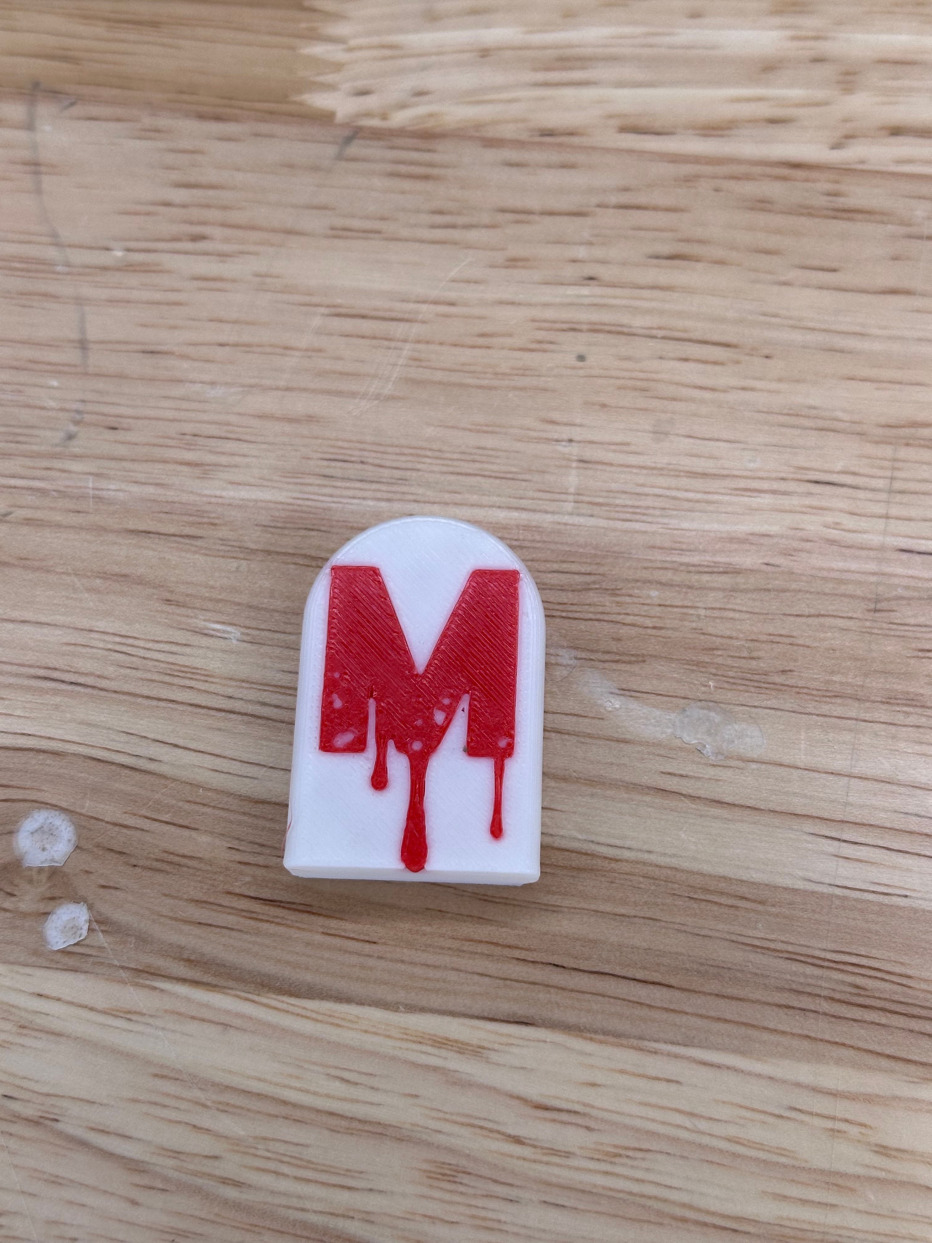Ghoulishly Great: Multi-Color Halloween Headstone Fridge Magnets M 3d model