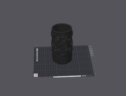 Rose Garden Cylinder Vase 3d model