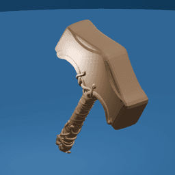 Mjolnir Legendary Thunder Hammer STL v2 3d model