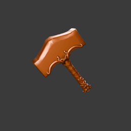 Mjolnir Legendary Thunder Hammer STL v2 3d model