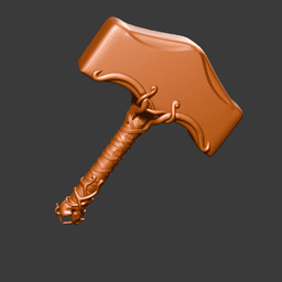 Mjolnir Legendary Thunder Hammer STL v2 3d model