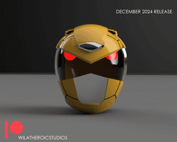 Yellow Turtle Ranger Helmet 3d model