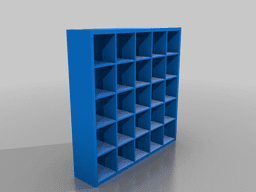 Model Ikea Kallax with small storage box, various sizes 3d model