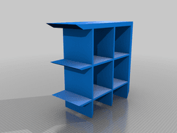 Model Ikea Kallax with small storage box, various sizes 3d model