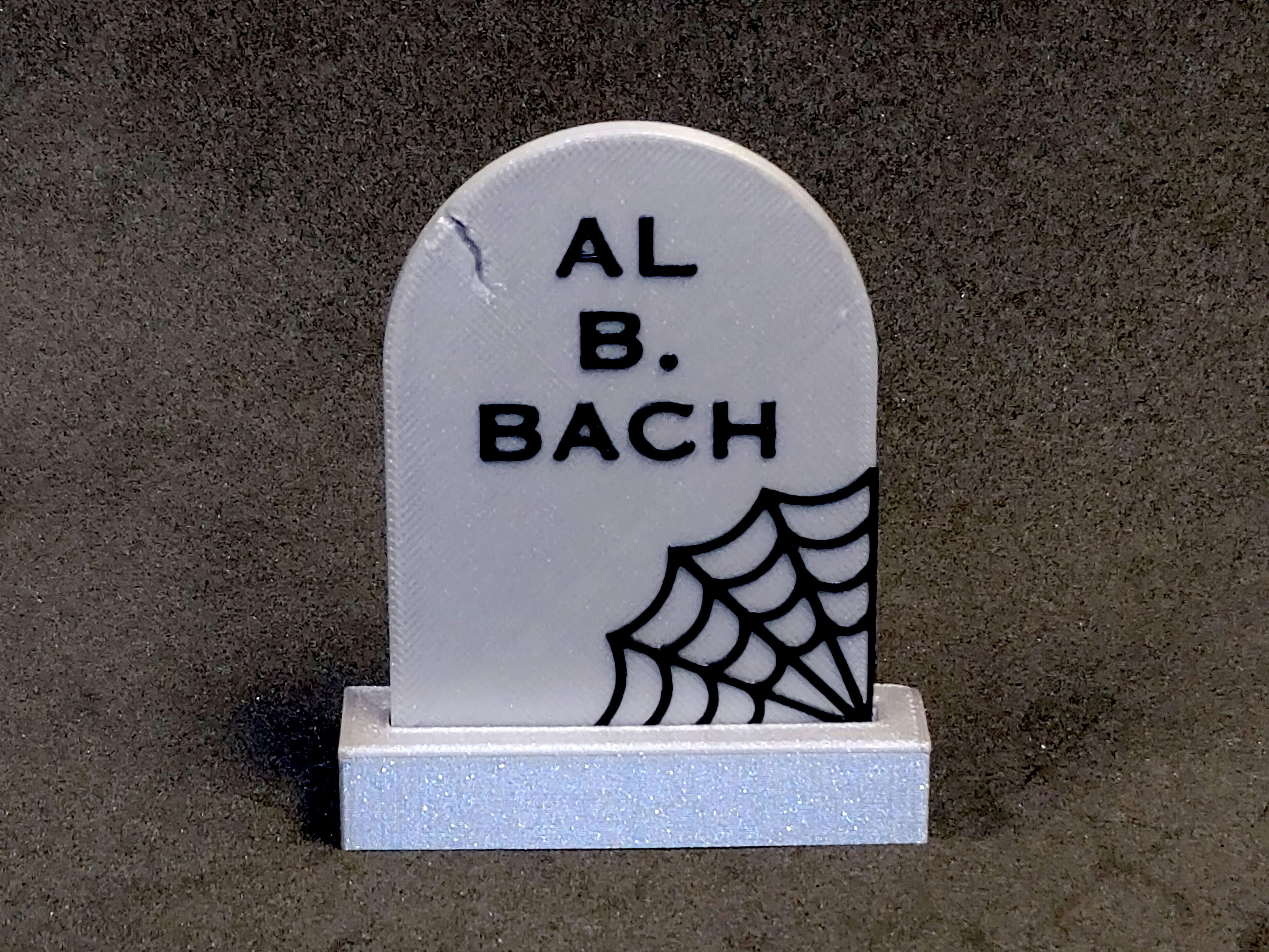 Al B. Bach Remix of REMIX ME! Spider Web Halloween Gravestone Arch Template 3d model