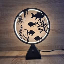 LED Ring Lamp 3d model