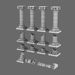 BWTF Scenics Classic Columns 3d model