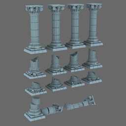 BWTF Scenics Classic Columns 3d model