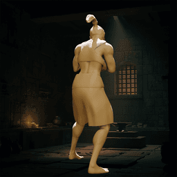 Female Boxer v1 3d model