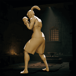 Female Boxer v1 3d model