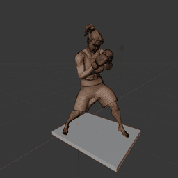 Female Boxer v1 3d model