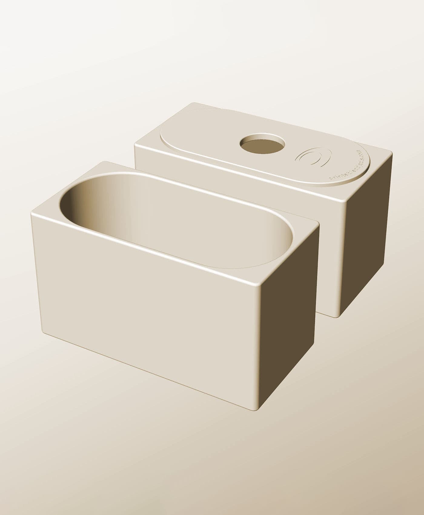 CX96-120-P Stacking pierced component box bin for makers 3d model