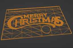 CHRISTMAS VISITING CARD 3d model