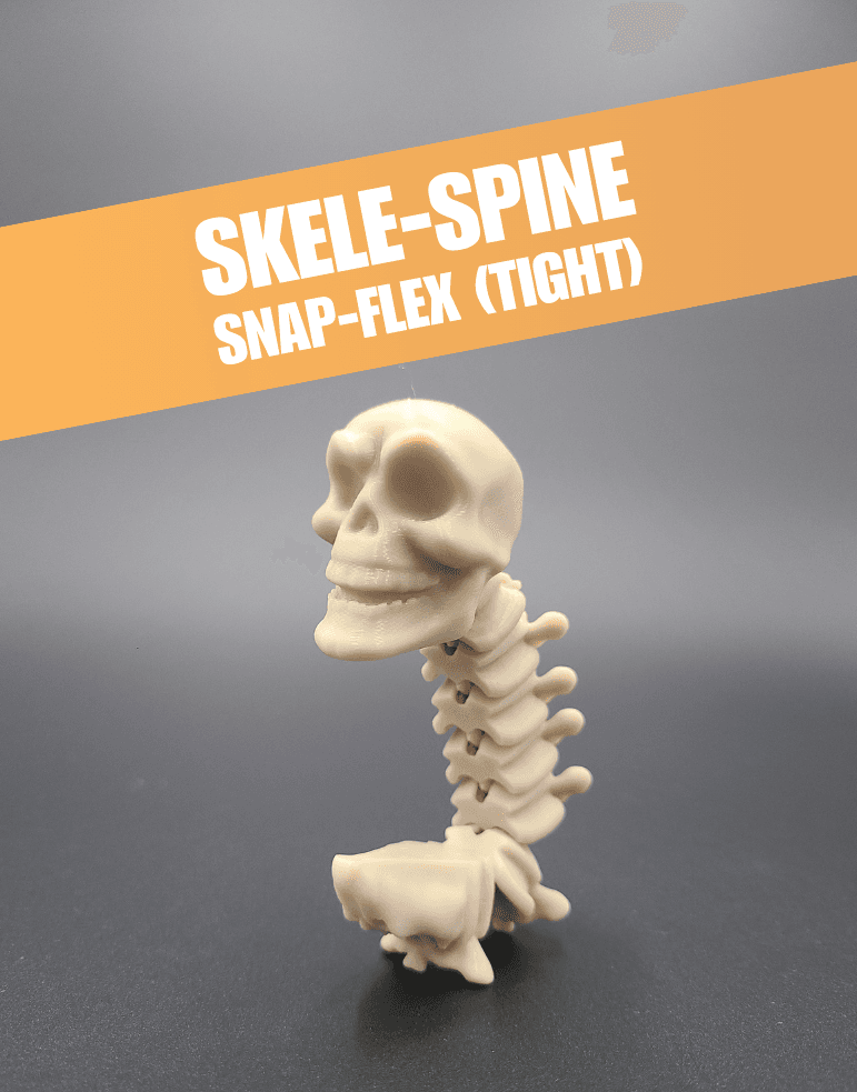 Skele-Spine - Articulated Snap-Flex Fidget (Tight Joints) 3d model