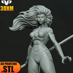 Thundercats Cheetara STL for 3D Printing ChibiSTL 3DXM 3d model