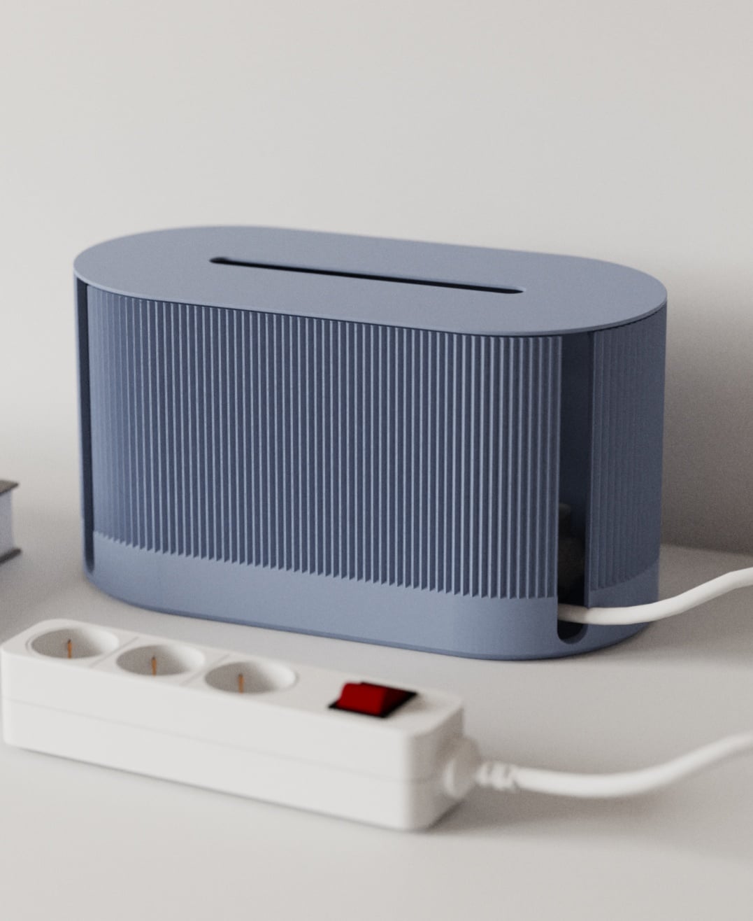 Cable Management Box - Line pattern - Cable Storage Collection 3d model