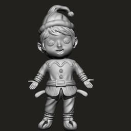 Christmas decoration set 3d model