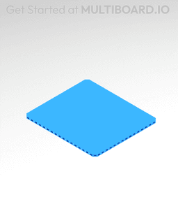 9x8 MU - Plain - MultiBoard Plate 3d model