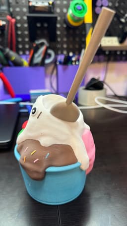 Screaming Ice Cream 3d model