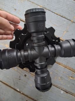 Steampunk Pipe Light backing plate( wall ) .stl 3d model