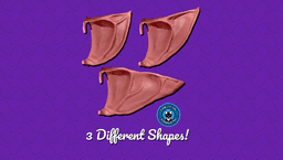 Pointy Costume Elf Ears (No Supports needed!) 3d model