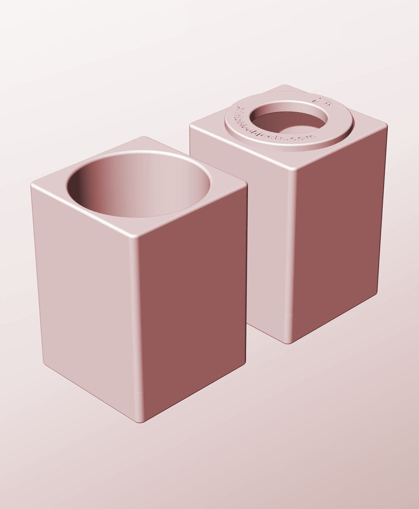 CS68-105-P Pierced container modular stackable module bin box 3d model