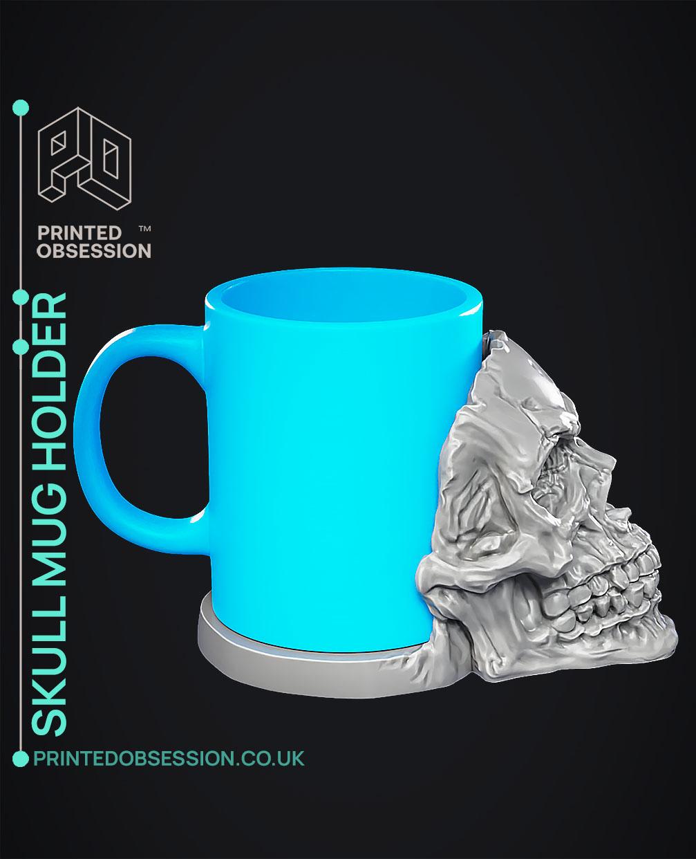 Skull Mug Holder - Decoration 3d model
