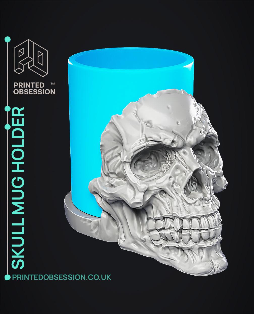 Skull Mug Holder  3d model