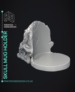 Skull Mug Holder - Decoration 3d model