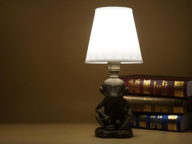 Little monkey lamp 3d model