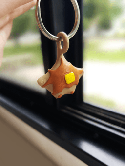 Pancake Stingray Keychain 3d model