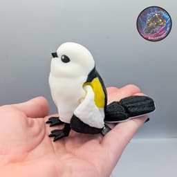 flexi snow fairy bird 3d model