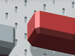 Gemstone Box for Ikea Skadis/Uppspel Pegboards in 9 Sizes 3d model