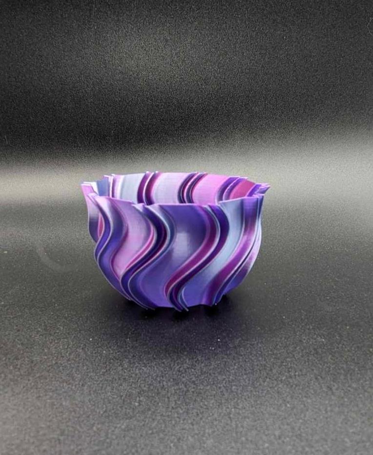 wavy bowl (vase mode) 3d model