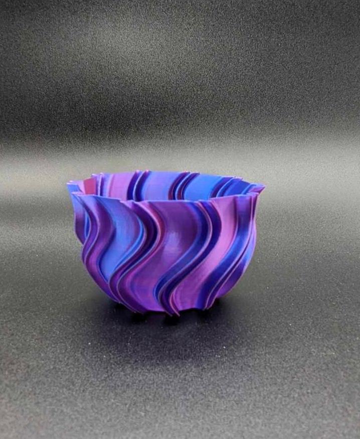 wavy bowl (vase mode) 3d model
