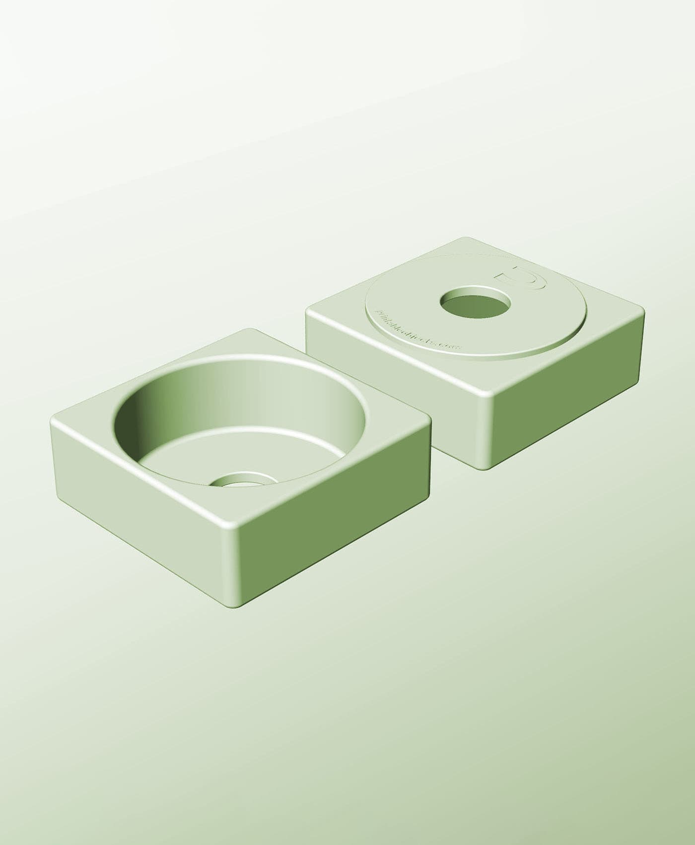 CS128-50-P Modular pierced component container modern decor 3d model