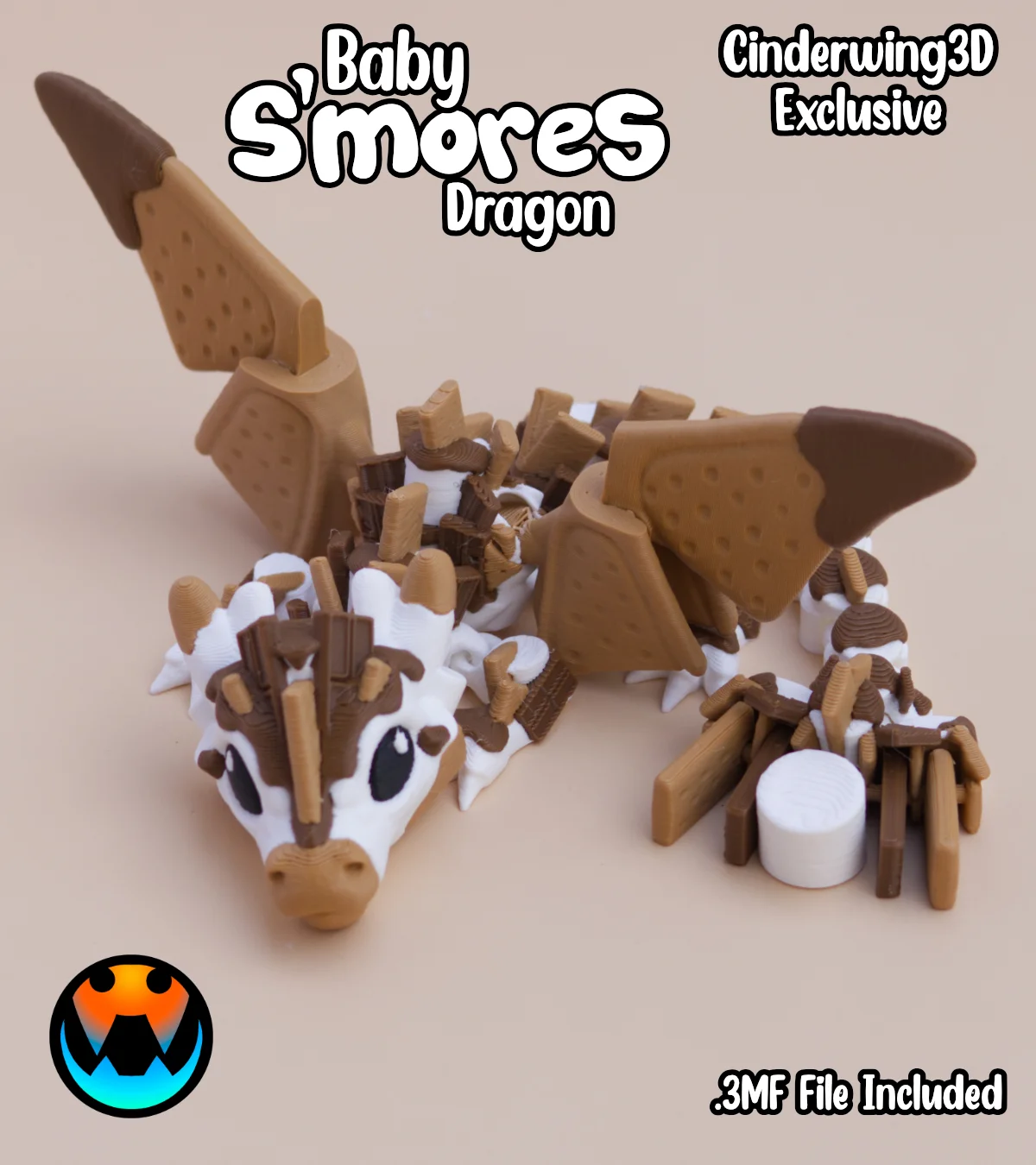Baby Smores Dragon 3d model