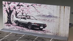 1/64 JDM Drift Diorama | Sakura Mountain Pass Display Base 3d model