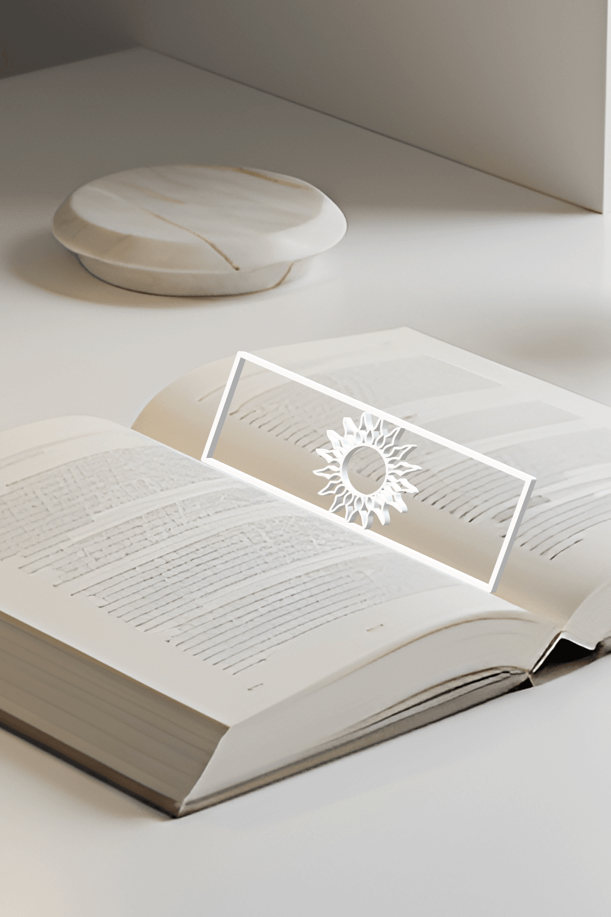 Sun Bookmark, Creativity Bookmark, Gift Idea 3d model