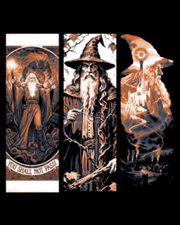 Vestiges of the Gray Wizard - Gandolf the Grey - Set of bookmarks 3d model