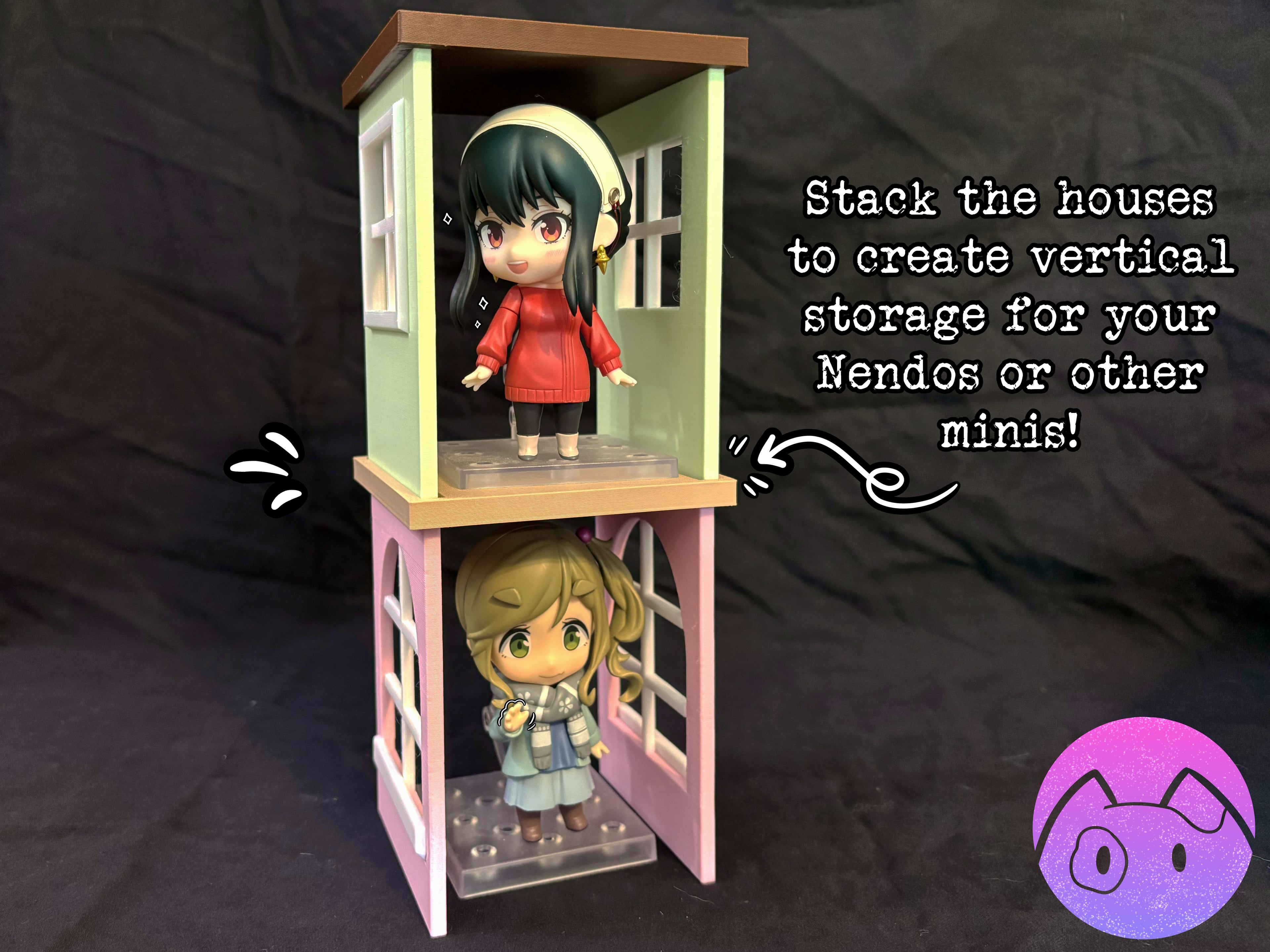 Stacking Nendo Stand - House 1 3d model