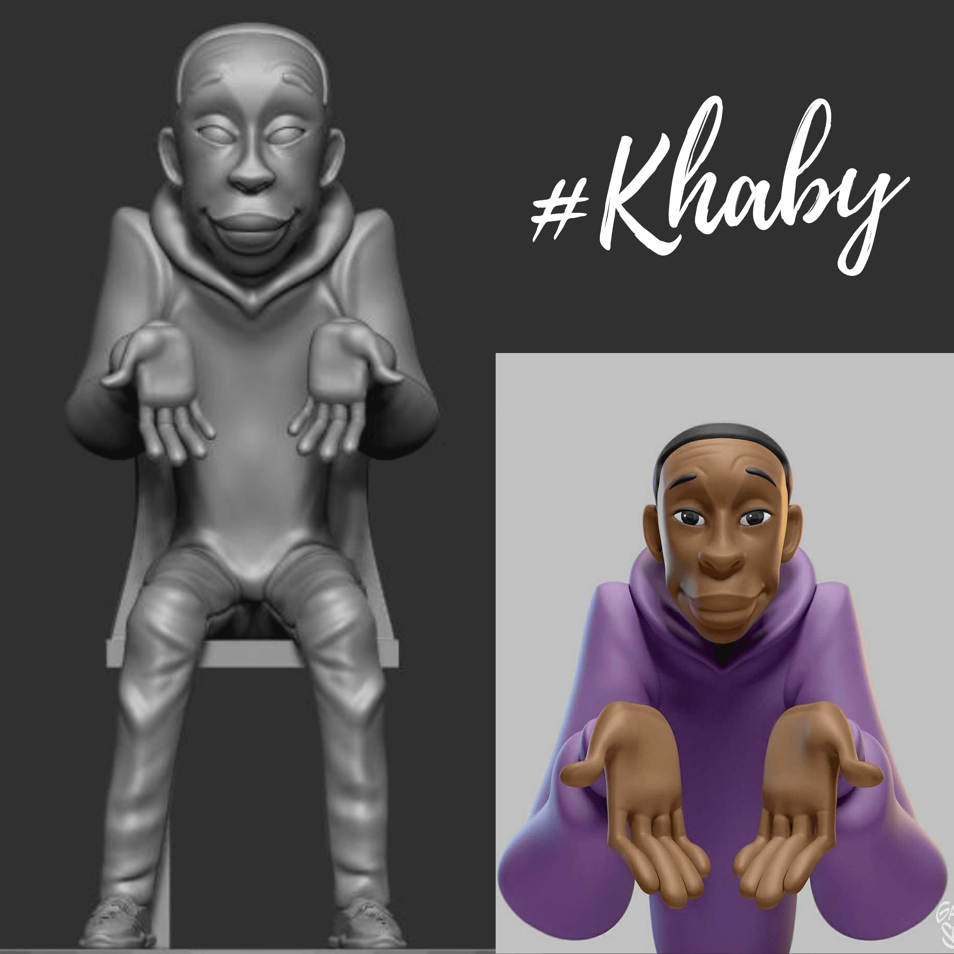 Khaby lame - #khaby #3d #character  - 3d model